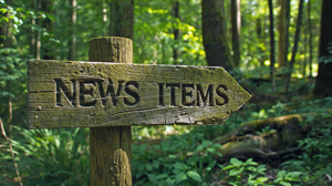 Signposting image leading to News Items